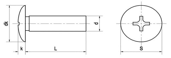 Cấu tạo của VÍt Pake Đầu tròn