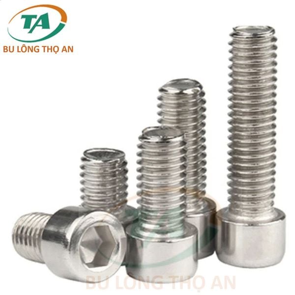 Bu lông INOX 201 lục giác chìm đầu trụ theo tiêu chuẩn DIN 912