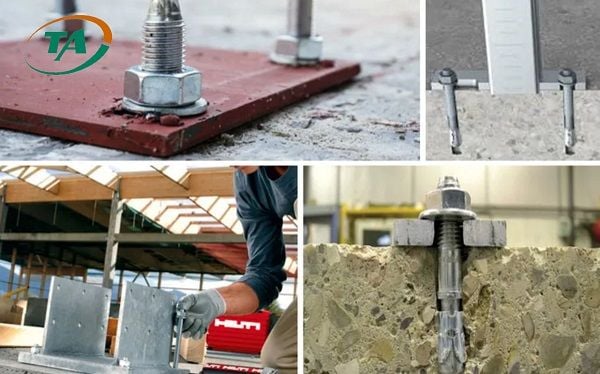 Ứng dụng của bu lông nở sắt