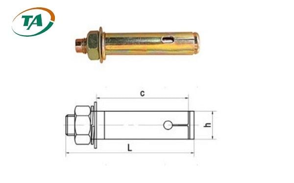 Cấu tạo của bulong nở, tắc kể nở