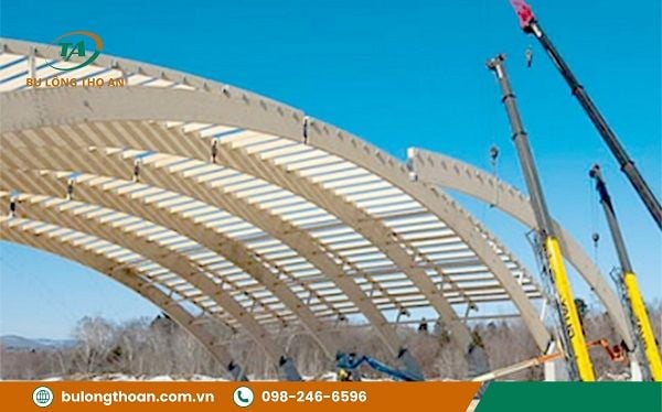 Ứng dụng của bu lông côn ngạnh