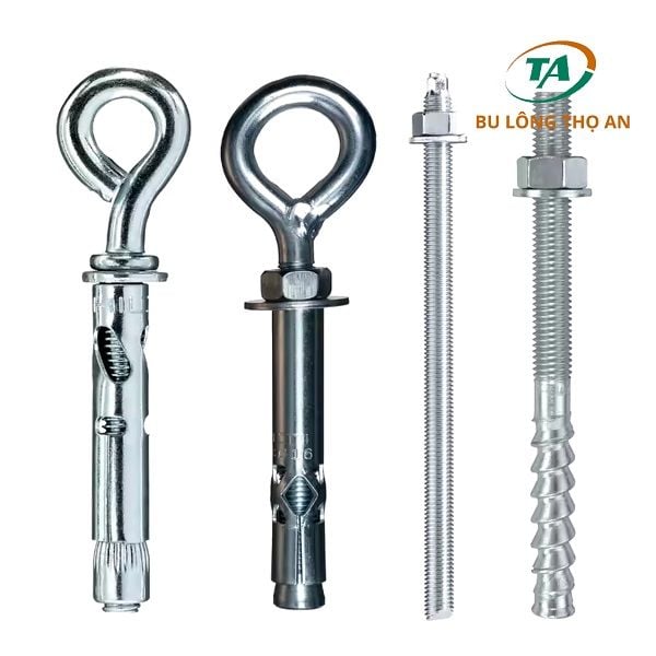 Bu lông nở móc inox 304, 201, 316 thép mạ chất lượng cao