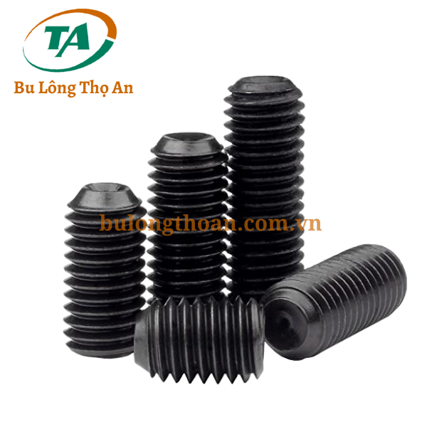 Vít trí lục giác chìm đầu lõm, đầu bằng, đầu nhọn inox 201, 304, 316