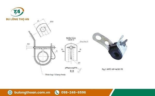 Cấu tạo của khóa néo cáp vặn xoắn