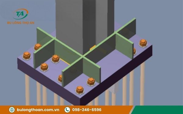 Hướng dẫn cách tính toán bu lông neo chân cột chính xác nhất