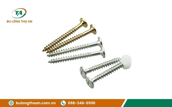 Phân loại vít nhọn theo thiết kế đầu vít