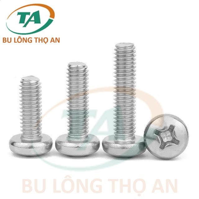Vít pake đầu tròn Inox 201, 304, 316