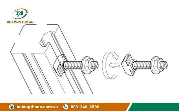 Các ứng dụng phổ biến thường sử dụng bu lông chữ T