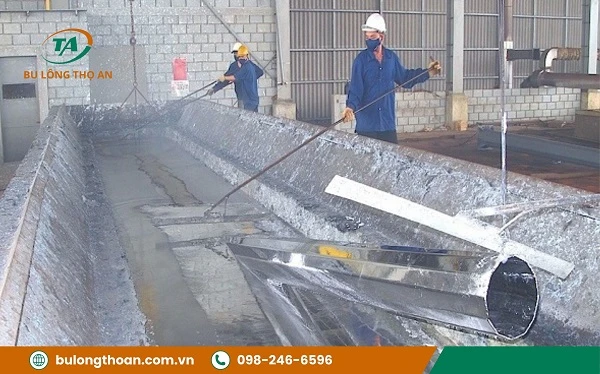 Quy trình mạ kẽm nhúng nóng chi tiết chuẩn kỹ thuật - Bước 3
