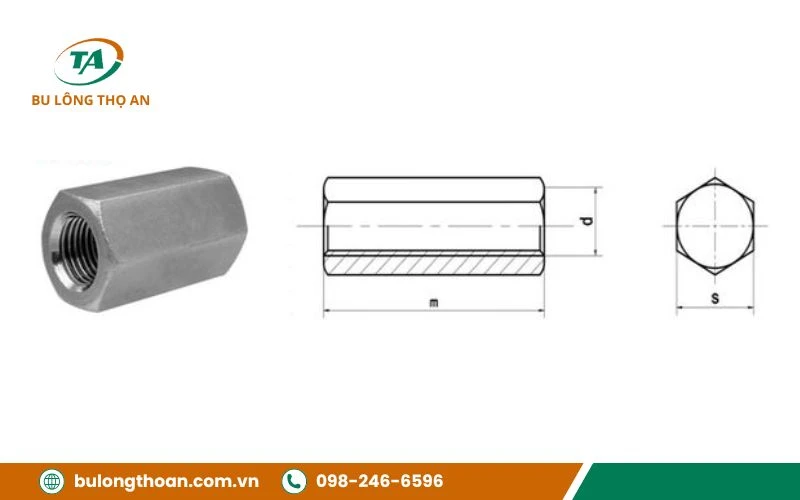 Thông số kỹ thuật của đai ốc nối ren