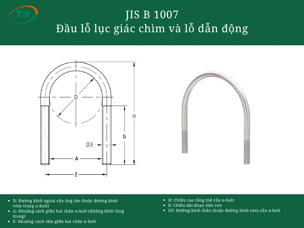 Tiêu chuẩn DIN 3570 Ubolt
